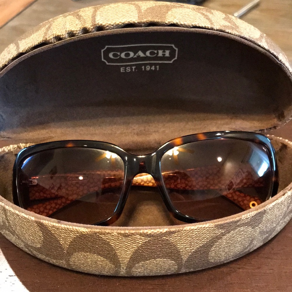 Coach Amelia tortoise sunglasses